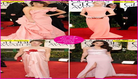 Natalie Portman, Emma Stone, Anne Hathaway & More! Who Looked Prettiest In Pink At The 2011 Golden Globes?